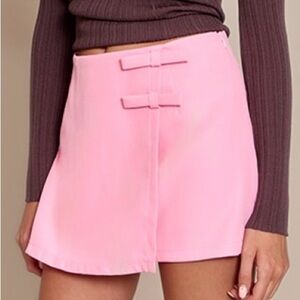 Mini Skirt with Bow Accents